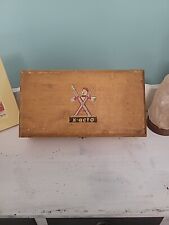 Vintage X-Acto Craft Carving Tool Set #86 in Original Wood Box - Not Complete picture