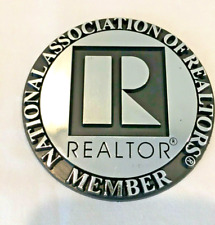 REALTOR Branded 3 inch Round Auto Emblem - Silver 