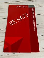 Delta Airlines Boeing 757-200 Safety Card - 7/09 picture