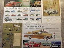 1957 Studebaker Golden Hawk turbo Charged Lot ot of 4 *Original*car ad print c picture