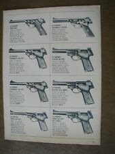 1969 Pistols Hi-Standard, Browning various models 2 page Vintage PRINT AD 6337 picture
