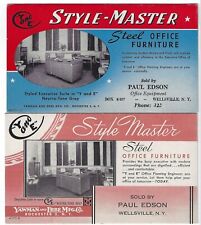 Style Master Steel Office Furniture 2 Vintage Blotter Yawman Erbe Rochester NY picture