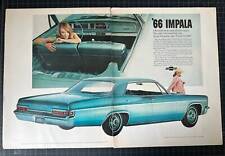 Rare Vintage 1966 Chevrolet Impala 2-Page Print Ad picture