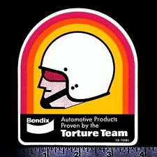 BENDIX Automotive Products - Original Vintage 1960's 70's Racing Decal/Sticker   picture