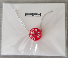 NEW 2024 CARNIVAL CRUISE RED EFFY COLLECTIBLE BARREL WITH NECKLACE  FUN CHARM picture