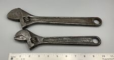 2 Vtg CRESCENT Tools Adjustable Wrenches 10” & 12” Jamestown, NY. USA Pair Set picture