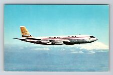 Continental Airlines, Airplane In Air, Transportation, Vintage Postcard picture