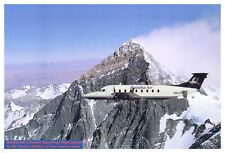 Buddha Air Plane Mountains Snow Winter Nature Unposted Chrome Postcard picture