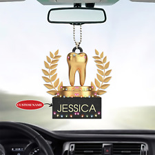 Tooth Trophy Car Ornament, Dentist Award Ornament, Best Dentist Ornament Gift picture