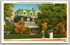 Birthplace Admiral Richard E Byrd Winchester Virginia Street View VNG Postcard picture