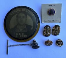 Vintage I.D. Badge Pin & More LOT Of 7 US Navy Militaria Pins picture