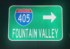FOUNTAIN VALLEY Interstate 405 California road sign 18