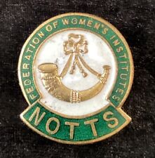 Federation of Women's Institutes Notts Nottingham Badge Collectible G picture