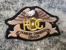 NEW Harley Davidson Owners Group HOG Eagle Iron-on Sew-on Jacket Patch 4.75