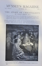 1905 Religion The Story of Christianity Jesus illustrated picture