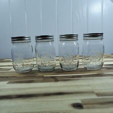 Lot of 4 Vintage Anchor Hocking Golden Harvest Mason Pint Glass Canning Jars picture