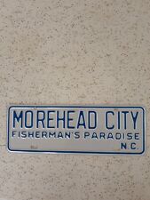 NOS MOREHEAD CITY NC CITY LICENSE PLATE TAG TOPPER picture