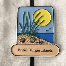 British Virgin Islands Vintage Rubber Souvenir Fridge Magnet Beach Theme picture