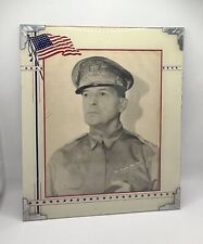 WWII General Douglas McArthur | Official Print | Glass Frame | Nice picture