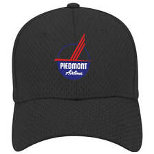Piedmont Airlines 1950's Logo Adjustable Black Mesh Golf Baseball Cap Hat New picture