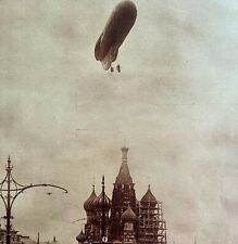Blimp Over Red Square Soviet Union 1920s St Basil Church Russia GrnBin2 picture