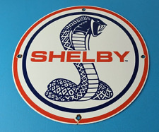 Vintage Ford Shelby Sign - Gas Pump Service Porcelain Sign - Porcelain GT Sign picture