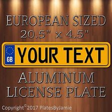 British EURO license plate Volvo Audi BMW Porsche Volkswagen Mercedes tag Yellow picture