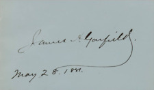 James Garfield Presidential Signed May 28 1881 Autograph Page JSA picture