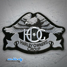 Large Heritage Eagle Silver Patch ~ Harley Davidson Owners Group H.O.G. picture