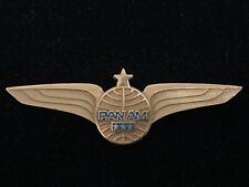 Pan Am Airlines Senior Pilot Wings 1980’s Three Stars picture