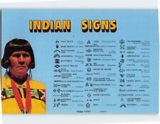 Postcard American Indian Signs USA picture