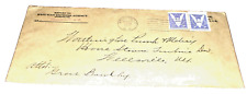 MAY 1943 RAILWAY EXPRESS AGENCY ENVELOPE ERIE RAILROAD WELLSVILLE NEW YORK picture