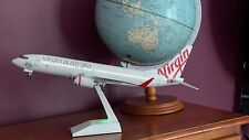 Virgin Australia Large Plane Model 737 LED Model Airplane 45Cm VHYFU White Stnd picture