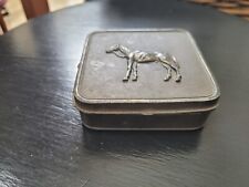 Vintage ASA Metal Horse Ashtrays With Metal Case Made In Japan Used picture
