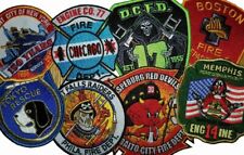 Big City Patch Lot - 5 Fire Patches - FDNY -Boston - Chicago - DCFD &  More NEW picture