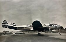 Vintage Airplane Fly California Lockheed L 1049 G Super Constellation B&W Photo picture