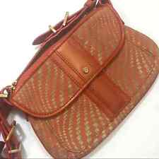 Cole Haan orange gold shoulder mini bag purse picture