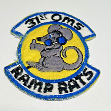 USAF 31st OMS Ramp Rats Squadron Pilot Air Force Patch Military picture