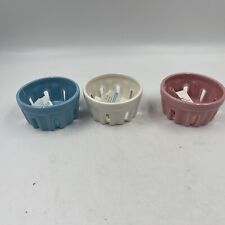 Ashland Ceramic 4.5x2.5in Blue, Pink & White Container Set CC01B32005 picture