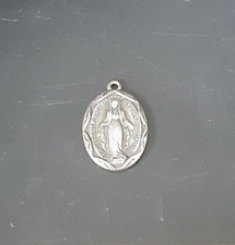 Vintage Sterling Silver Mary Miraculous Medal Religious Holy Catholic picture