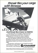 1985 FINNAIR airlines MCDONNELL DOUGLAS DC-10-30 cargo ad advert airways FINLAND picture