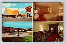 Fredericksburg VA-Virginia, Horne's Motor Lodges, Advertise, Vintage Postcard picture