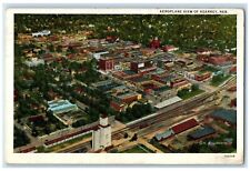 1937 Air View Business Section Kearny Nebraska Posted Antique Vintage Postcard picture
