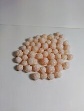 Vintage Carved Angel Skin Coral Loose Beads Flower 55 For Necklace  picture