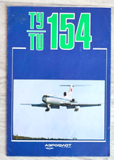 1986  Aeroflot TU-154 IL-62 Soviet Airlines AviaReklama Booklet Russian book picture