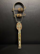 Egyptian Double face Sistrum (Musical Instrument) with The Egyptian Ankh &Scarab picture