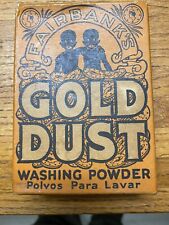 VTG African American Black Advertisement Gold Dust Powder Rare Unopened 1920s picture