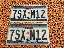 2000-2001-2002-2003-2004 TEXAS  TRUCK LICENSE PLATES SPACE SHUTTLE  7SXM12 picture