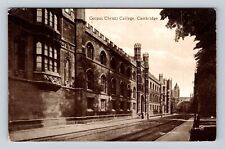 Cambridge England, Corpus Christi College, Antique, Vintage Souvenir Postcard picture