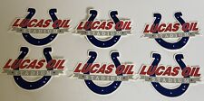 Lot (6) Lucas Racing Oil Products Lubricants Indianapolis Colts Stadium Stickers picture